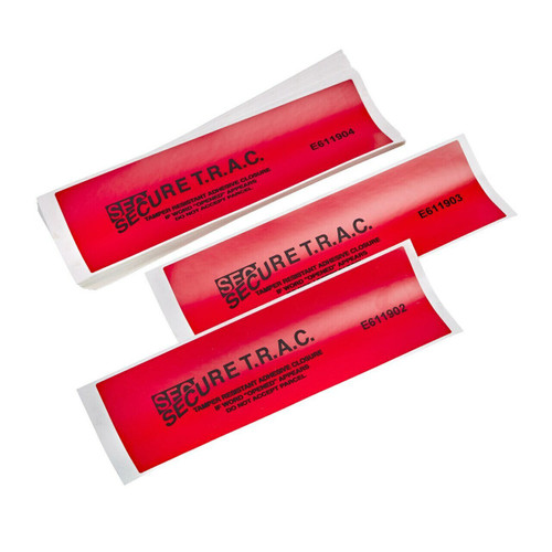 t.r.a.c. secure high residue labels, 3" by 9" t.r.a.c. secure high residue labels, 3" by 9"