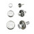Small 3/8" Diameter Steel Cup Seal - Model Metal-Cup-S