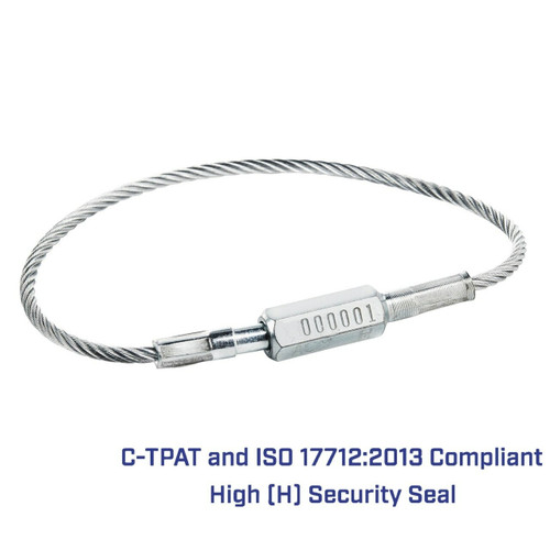 Fixed length heavy duty cable locks, 3/16" diameter