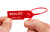 Plastic Security Seal with breakaway tab to allow for easy removal of seal by hand. Ideal for totes.